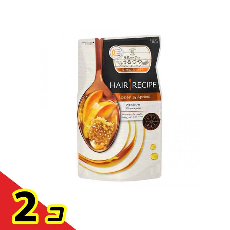 ヘアレシピ ハニーアプリコット エンリッチモイスチャーレシピシャンプー 詰め替え用 330mL 2個セット