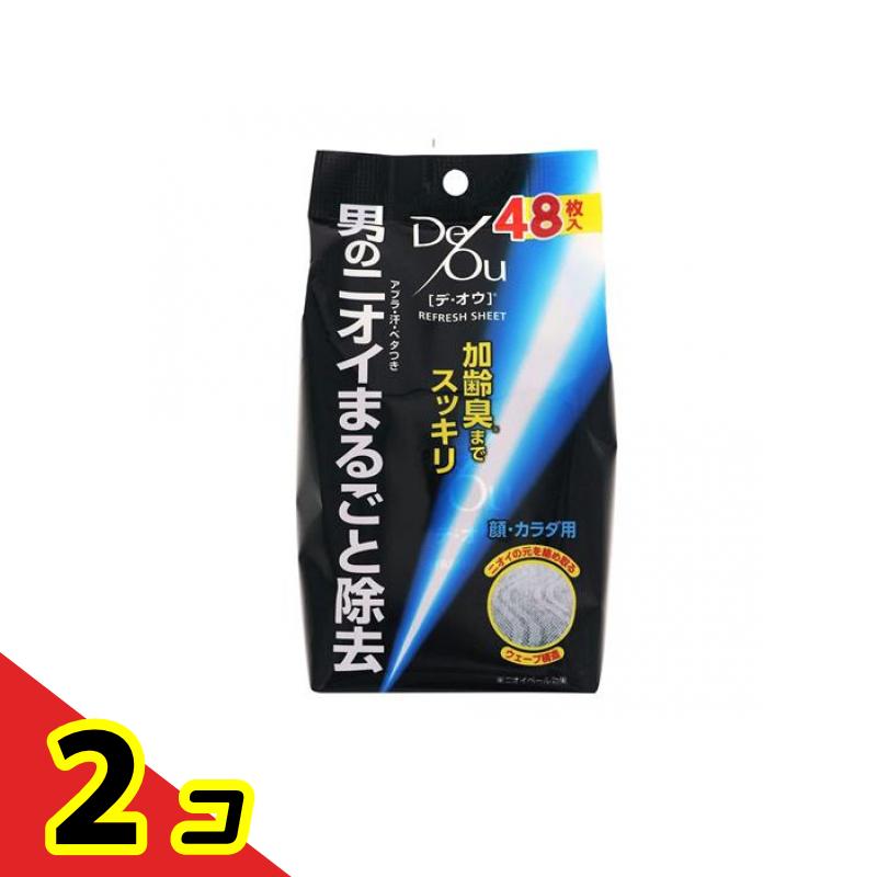 デ・オウ リフレッシュシート 顔・カラダ用 48枚入 2個セット