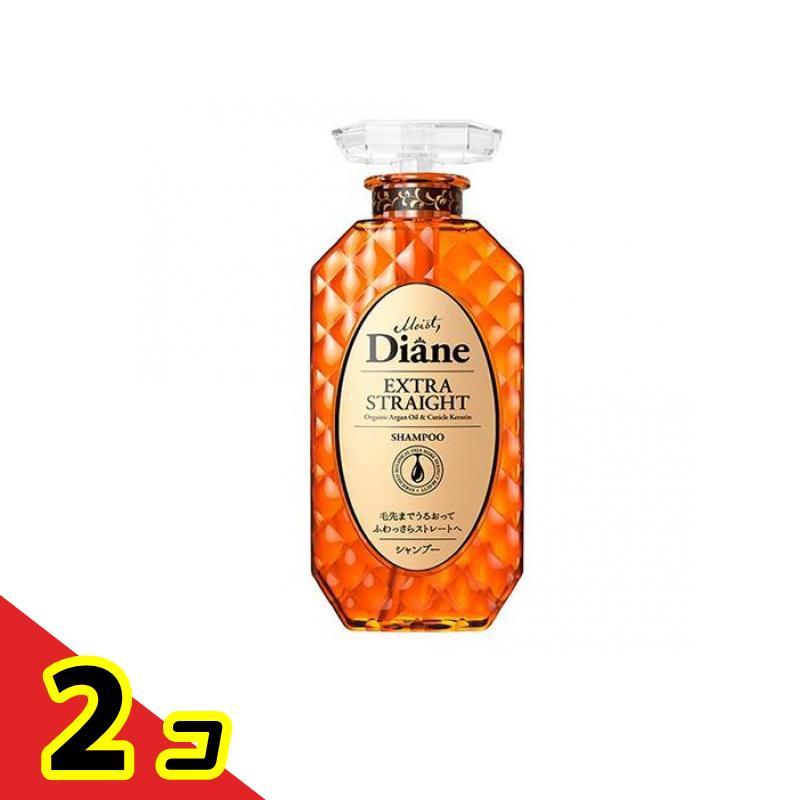 乐天商城 - ダイアン パーフェクトビューティー エクストラストレート シャンプー 本体ボトル 450mL 2個セット