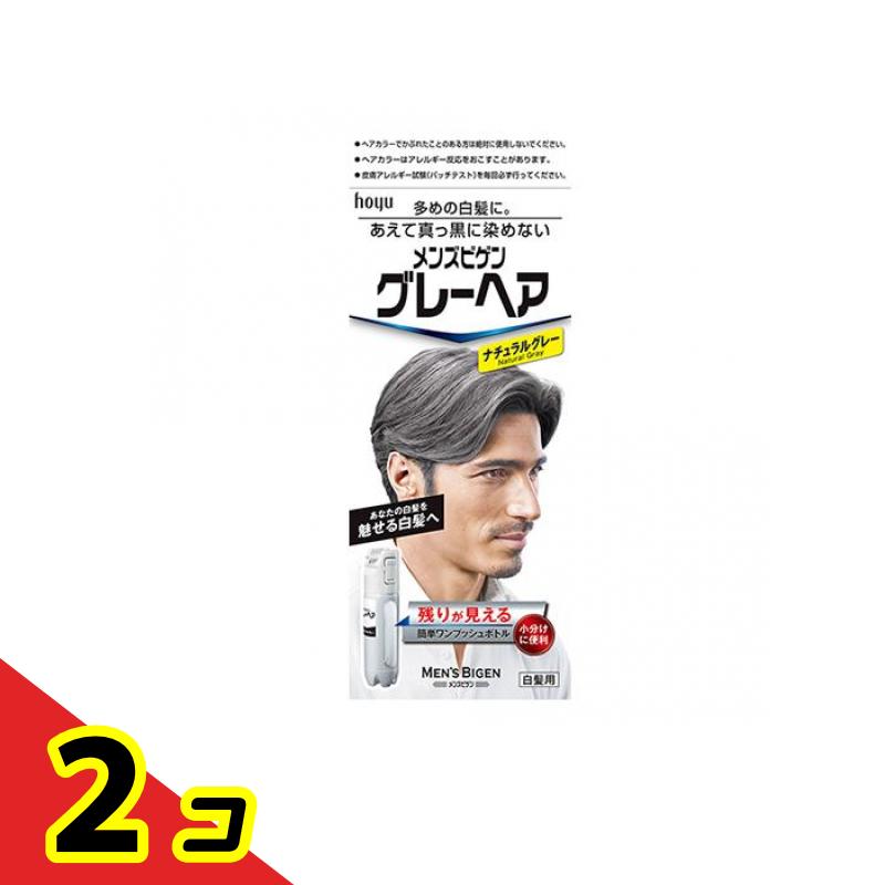 メンズビゲン グレーヘア 白髪ぼかし ナチュラルグレー 1組入 2個セット