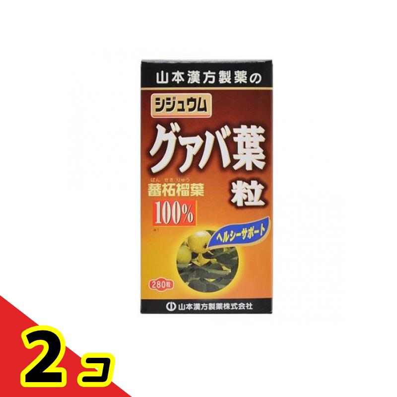 山本漢方 シジュウムグァバ葉粒100% 280粒 2個セット