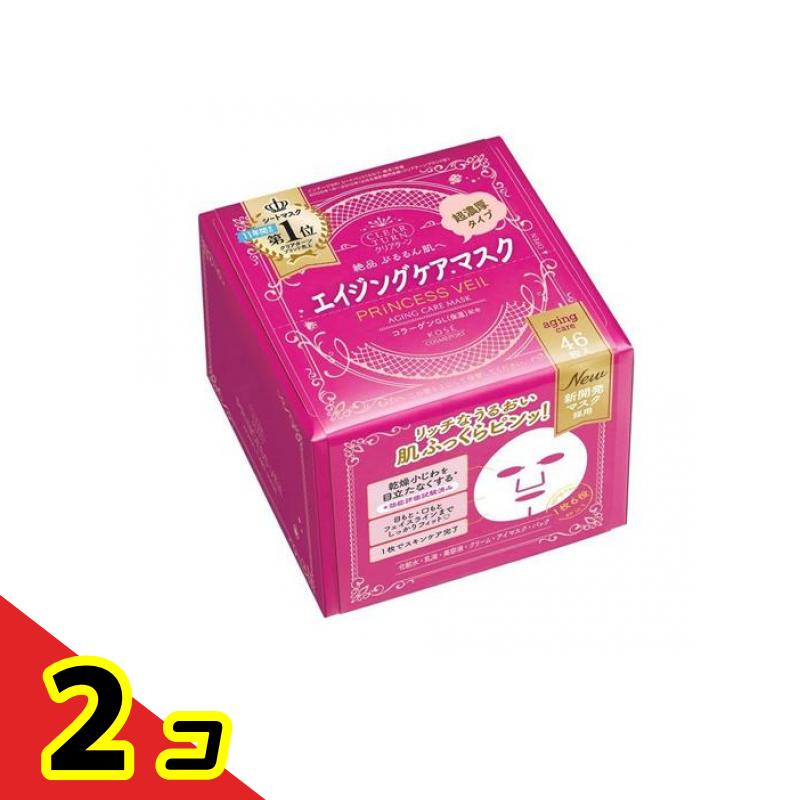 乐天商城 - クリアターン プリンセスヴェール エイジングケアマスク 46枚 2個セット