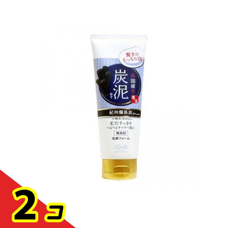 乐天商城 - ロッシモイストエイド 国産ホイップ洗顔S(炭&泥) 120g 2個セット