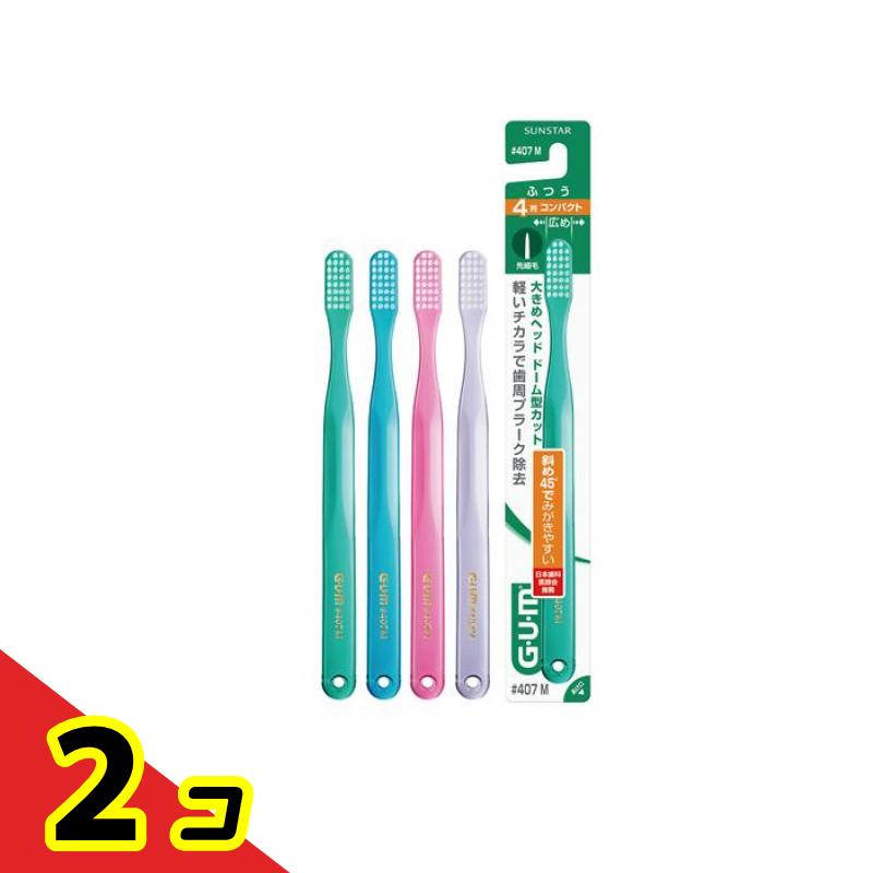 GUM ���ࡦ�ǥ󥿥�֥饷 ����� 4�󥳥�ѥ��� #407 M�դĤ� 1���� (�������Բ�) 2�ĥ��å�