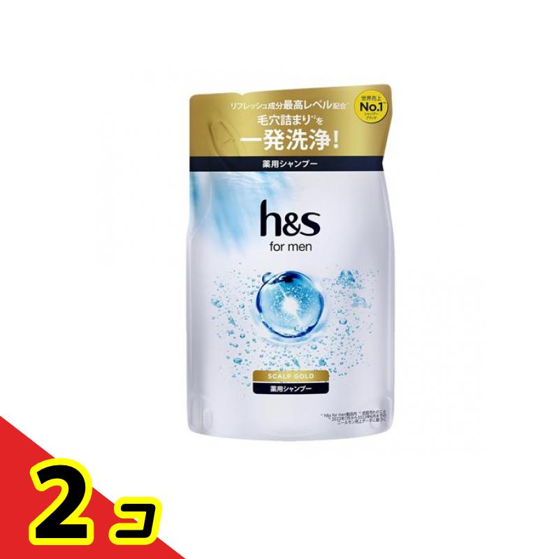 h&s for men (フォーメン)スカルプゴールド 薬用シャンプー 300mL (詰め替え用) 2個セット