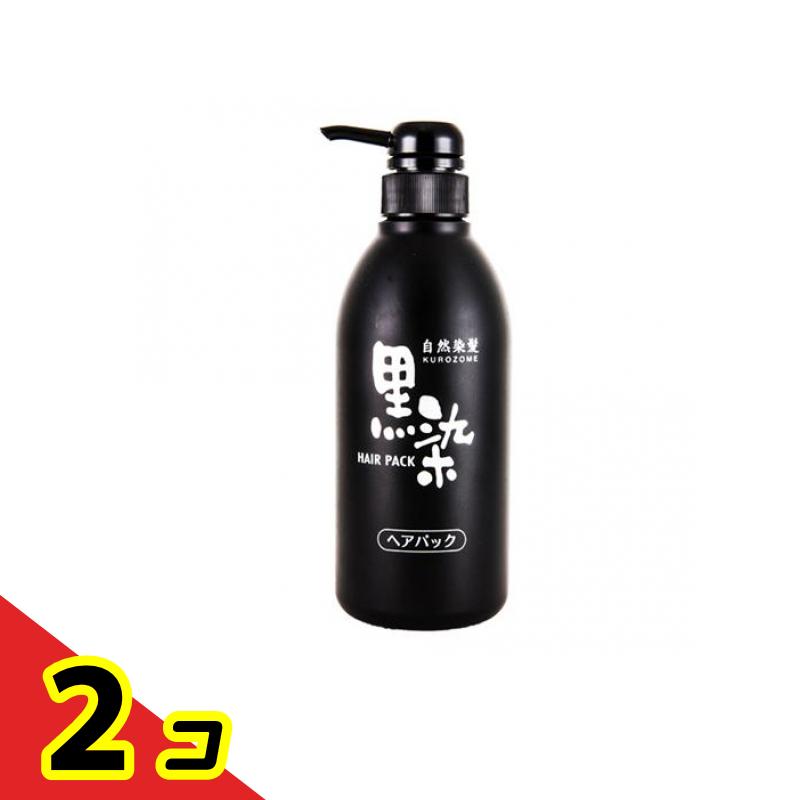 黒ばら本舗 黒染ヘアパック 500mL (ポンプタイプ) 2個セット