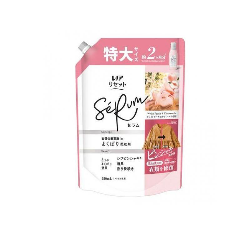 レノアリセットセラム 柔軟剤 ホワイトピーチ&カモミールの香り 詰め替え用 特大 750mL
