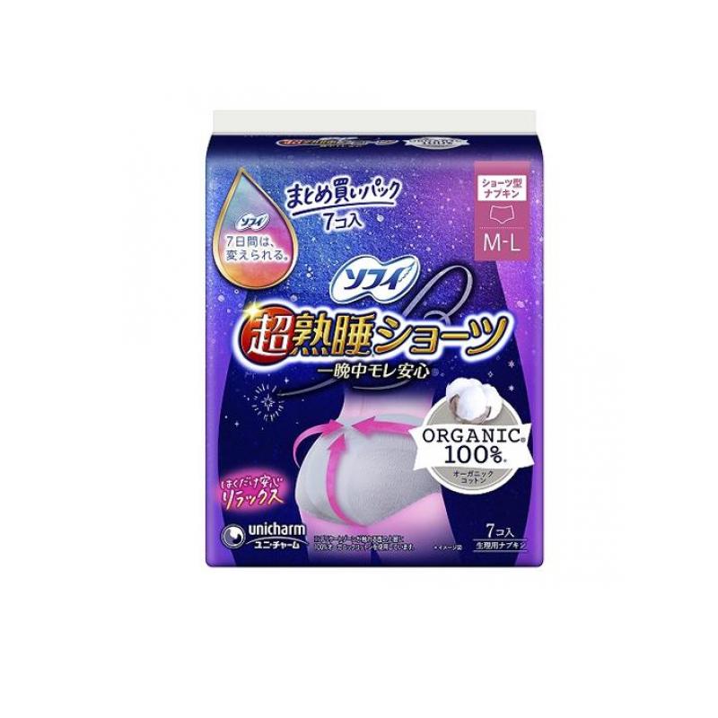 ソフィ 超熟睡ショーツ オーガニックコットン M-Lサイズ 7個入 morion-store-10065491 キノタカ屋 パッケージ画像
