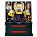 宝童 五月人形 兜飾り 彫金徳川着用兜飾り 収納飾り 23号 コンパクト 端午の節句 選べる特典付 【2025年節句飾り】【送料無料】