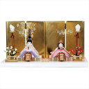 在庫あり 雛人形 minicola みにこら rico 「梨花」 箔小桜蒔絵屏風 木目込み人形 【2025年節句飾り】おしゃれ かわいい ミニサイズ 初節句祝 ...