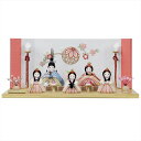 在庫あり 雛人形 minicola みにこら rico 「美琴・りりは」 五人飾り 毬刺繍屏風木台 木目込み人形 【2025年節句飾り】おしゃれ かわいい ミニ...