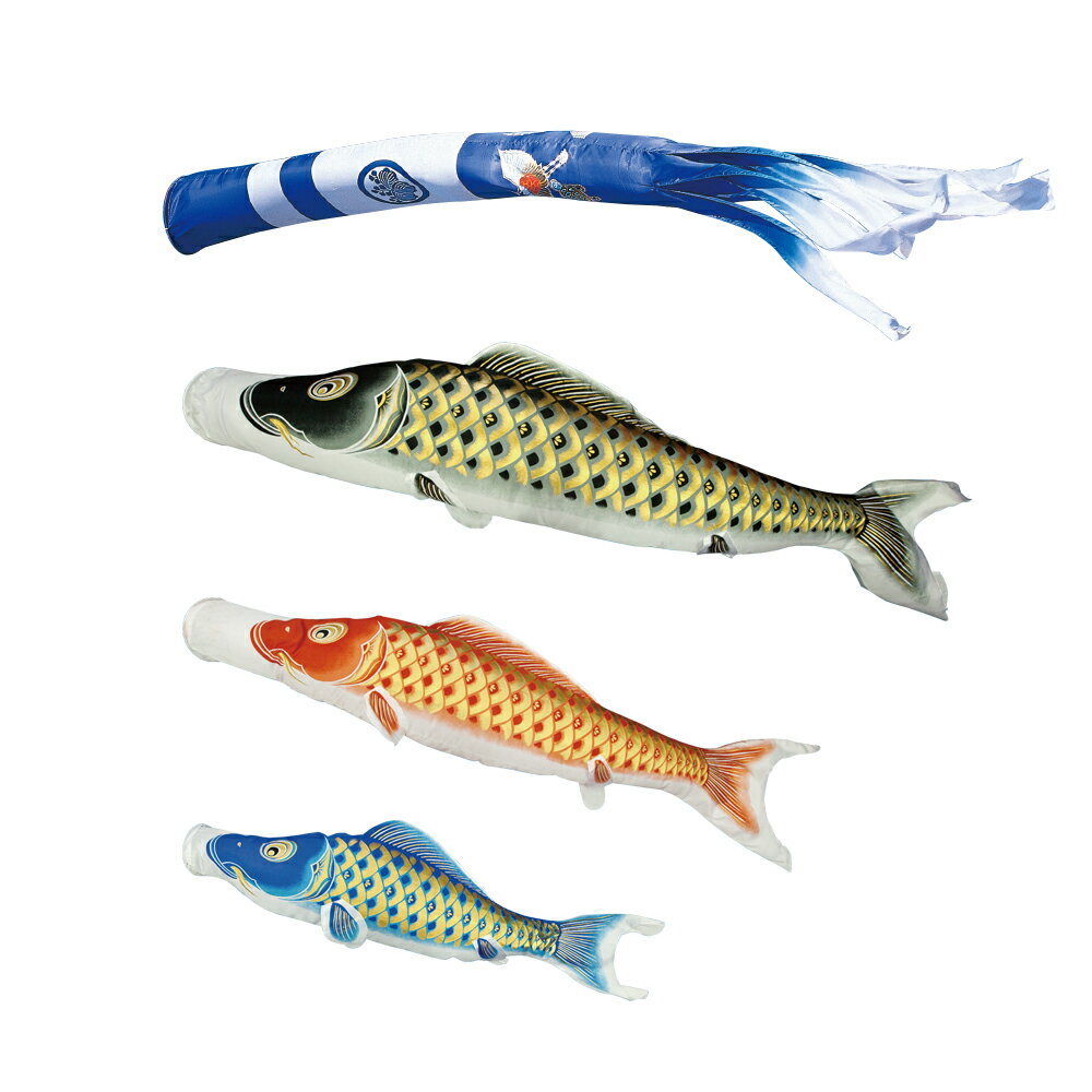 黄金 輝 大型鯉のぼりセット 6m6点 新型鶴亀吹流し 村上鯉幟 こいのぼり 日本製