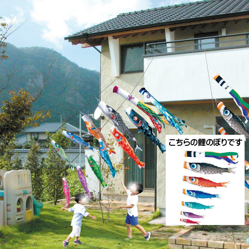 夢はるか 1.2m9点 鯉6匹 にわデコセット 徳永鯉 こいのぼり 鯉のぼり KOINOBORI 日本製