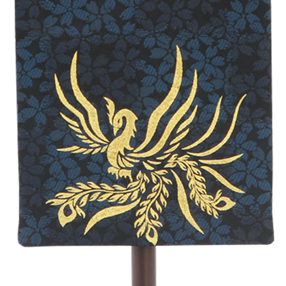 【正月三が日限定最大2026円OFFクーポンあり】名前旗 男の子 五月人形 特織 小 金彩飛翔鳳凰 紺 青スワロ金房飾り 金糸刺繍名入れ 生年月日入れ別料金で生年月日入れ可能 送料無料 村上鯉幟 2024年新作