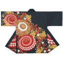 プリント袢天 傘/桜 黒/赤/黄 E7436【お祭用品/祭用品/お祭り/祭り小物/はっぴ/はんてん】