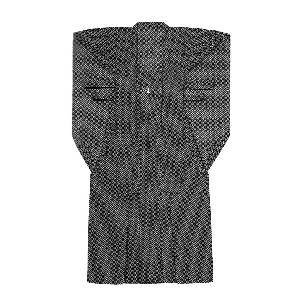 【お祭り用品・衣装】裃 かみしも M・L 石持なし 菊菱柄 染 C65416 【お祭用品/祭用品/お祭り】