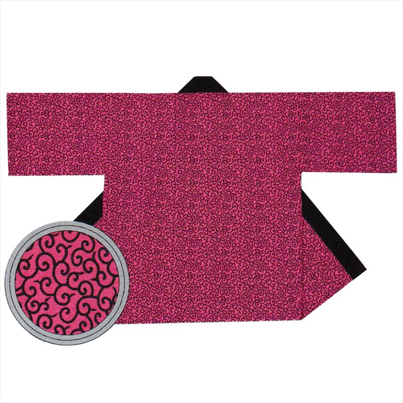 【お祭り・法被・はんてん】 袢纏 刺子 赤 唐草 【お祭用品/祭用品/お祭り/祭り小物】【はっぴ・はんてん・半被・袢纏】(2020820)B476