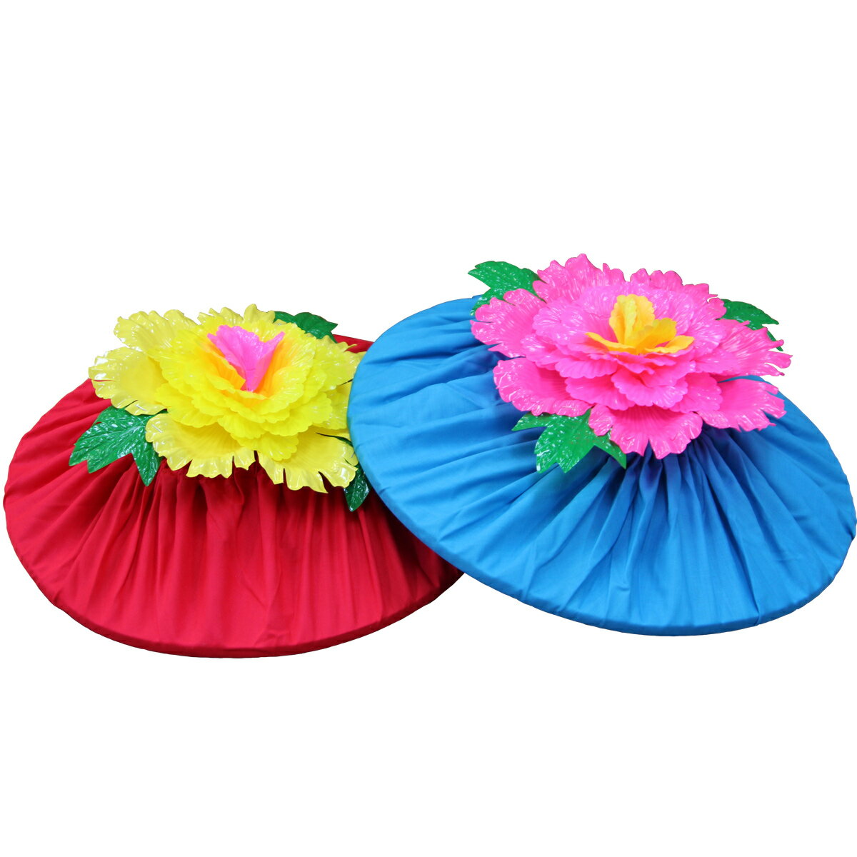 【お祭り用品】花笠 C76610(赤)【お祭用品/祭用品/お祭り】