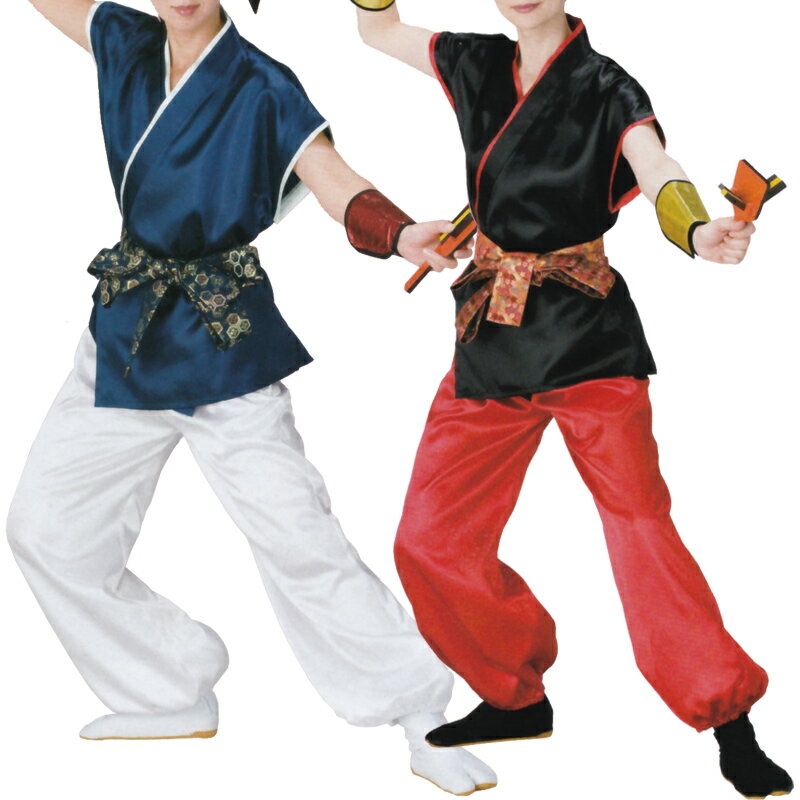 おどり袢天 袖なし袢天 黒・紺 B431・432【よさこい/踊り衣裳/祭用品/お祭り/祭り小物】【はっぴ・はんてん・半被・袢纏】