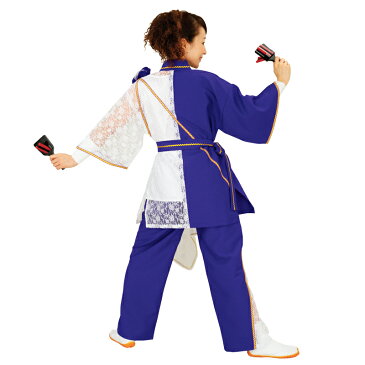 【よさこい衣装】よさこい衣装 ズボン付 紫E7075【お祭用品/祭用品/お祭り/踊り】