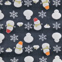 金襴 生地 西陣織 雪だるま うさぎ クリスマス 濃紺 不織布貼り無し j-1 和柄生地 つまみ細工 和風生地 和柄 金襴