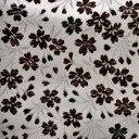 金襴 生地 西陣織 枝桜 白 不織布無し e-2 和柄生地 つまみ細工 和風生地 和柄 金襴