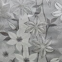 金襴 生地 西陣織 ゆりの花柄 銀箔 不織布無し L-2 和柄生地 つまみ細工 和風生地 和柄 金襴