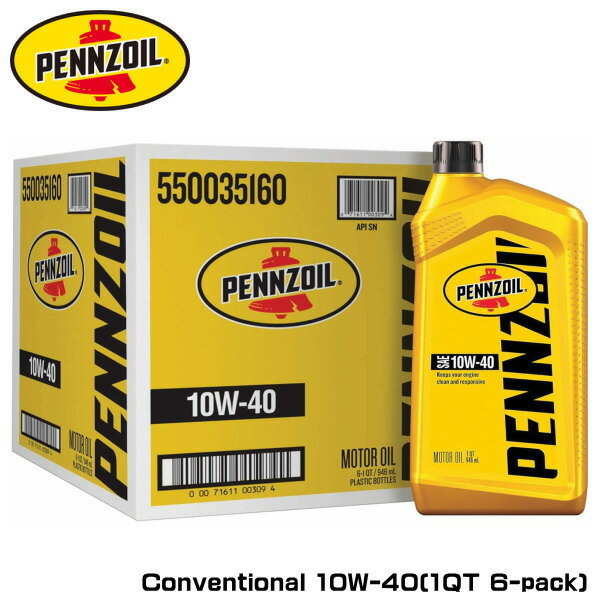 yP[X̔zPENNZOIL y]CRxVi [^[IC10W-40 4Xg[NGWIC1QT(946ml){g x6