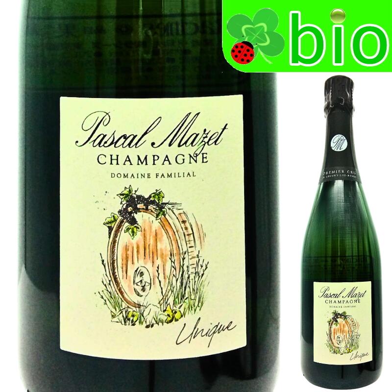 シャンパーニュ エクストラ ブリュット ユニーク 1erCru（2017ベース）パスカル マゼ Champagne Extra Brut Unique 1erCru Pascal Mazet 白泡 スパークリングワイン 辛口 ナチュラルワイン ナチュール 自然派 morisawa-10017967 リカーMORISAWA パッケージ画像
