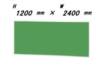 大型 掲示板 （レザー貼り）H1200mm×W2400mm×D30mm［送料無料］※個人宅配送不可商 ...