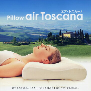 エア・トスカーナ ビッグサイズ70×40cm マニフレックス 枕 ピロー 爽やかさを求めトスカーナの丘を渡る そよ風をデザイン 【送料無料】気温で固さが変わらず年中同じ寝心地 まくら難民にオススメ【マニフレックス認定ショップ】