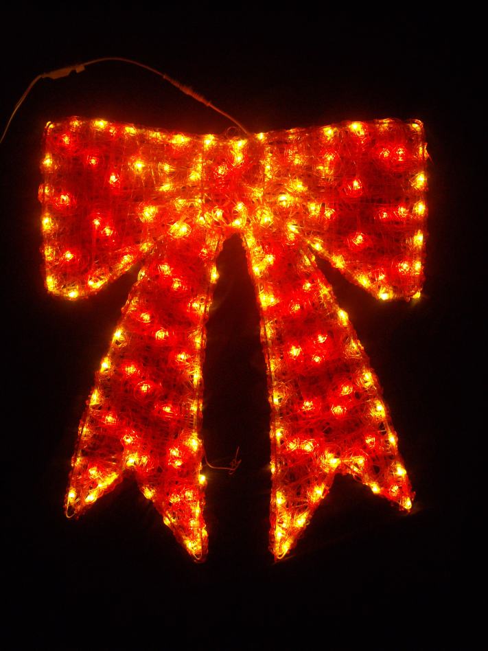 LEDクリスタルグローリボン（大） 【イルミネーション】 クリスマスイルミネーションモチーフ 【送料無料！】
