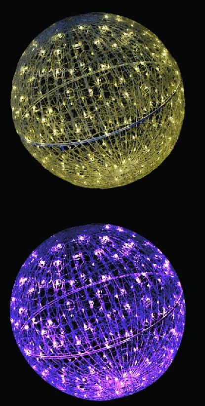 LEDクリスタルグローボール（大） 4色より1色お選びください 【イルミネーション】 クリスマスイルミネーションモチーフ 【送料無料！】