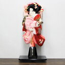 セット特別価格 羽子板 正月飾り 正絹絞 ベルベット刺繍押絵羽子板 桜小町振袖 20号 道成寺 黒塗り羽子板台セット
