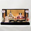 安藤桂甫作 京雛 十一番 本金梅印 N0.2 親王飾り (三曲金屏風平飾り)