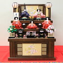 雛人形 コンパクト 収納三段飾り ひな人形 五人飾り 収納タンス式 金彩芥子親王柳官女五人飾り 間口55cm