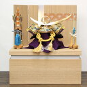 五月人形 コンパクト ミニ おしゃれ 豪華 兜飾り 木製 収納飾り 一徳作 9号 新武将上杉謙信兜収納飾り