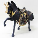 五月人形 馬飾り 8号 奉書馬 黒馬 馬甲(箱入り)