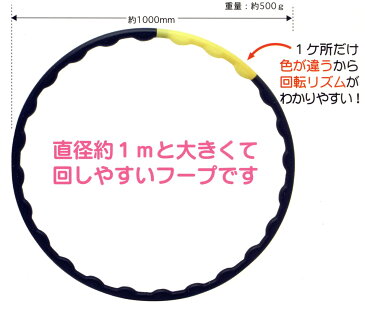 エクササイズフープ(フラフープ)6本セット