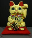 10号招き猫小判金(右手または左手)(座布団付) 【楽ギフ_包装】 【楽ギフ_のし宛書】(3)