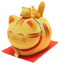 和雑貨 招き猫 ゆらゆらソーラー親子猫(トラ猫)ソーラー電池 電池交換不要 ソーラー招き猫(3)