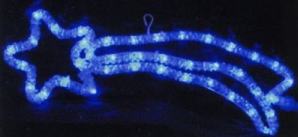 LED イルミネーションライト 壁掛けタイプ 屋外用 室内用 LED流れ星　青色 送料無料 クリスマスイルミネーション イルミネーショオブジェ