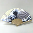 扇子 飾り扇子 京扇子 外国人向け ギフト プレゼントお土産 7寸5分 白竹骨 印刷 浪裏