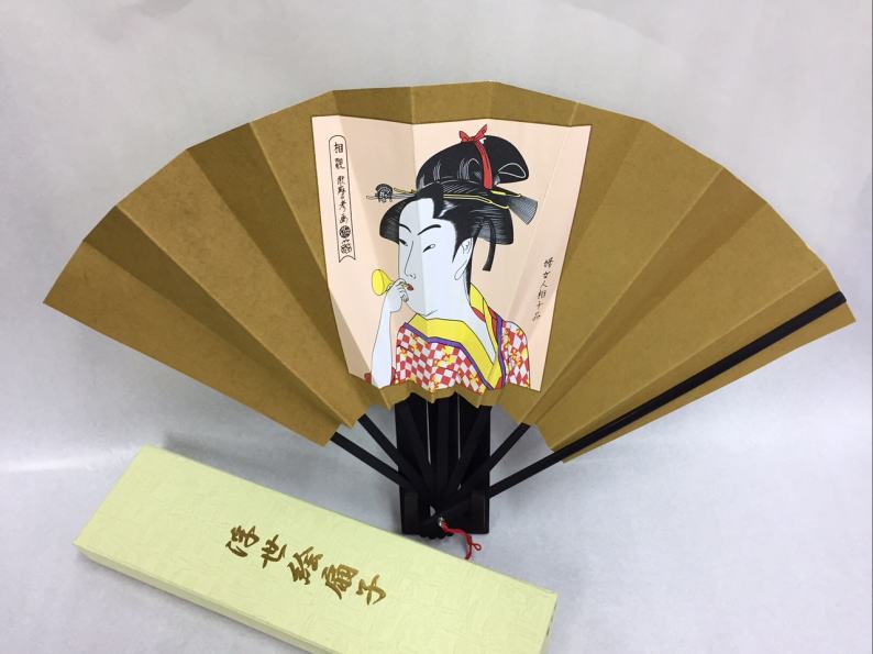 Rakuten - 浮世絵扇子（ビードロ）9寸化粧箱スタンド付