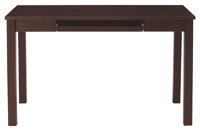 幅120cm 奥行60cm キーボード台(スライド棚)付パソコンデスク ホワイト/ダークブラウン/ウッディブラック [3]