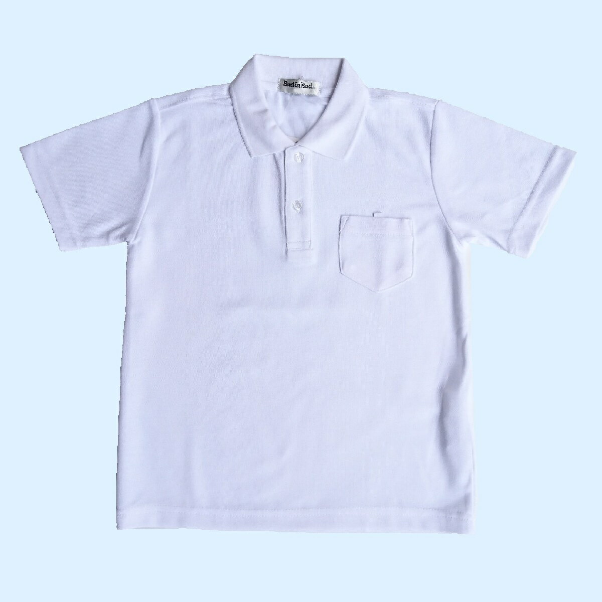 スクールポロ 半袖 鹿の子 男女兼用 制服 白 ポロシャツ 小学生 半そで スクール 鹿の子ポロシャツ 通園 通学 小学生　男女兼用 半袖ポロシャツ 130 〜 170 cm