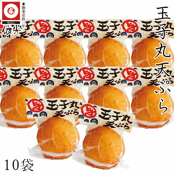 依光かまぼこ 玉子丸天ぷら 10袋セット クール冷蔵便 天ぷら さつま揚げ 真空パック 創業150年の老舗 土佐土産 ご自宅用