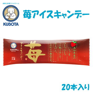 苺アイスキャンデー　20本入／久保田食品／サイズ3／アイス／添加物不使用