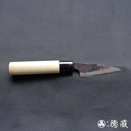 黒打ち小柳包丁　75mm/両刃/青紙2号/朴/日本製/徳蔵刃物・TOKUZO KNIVES・JAPAN・Kitchen Knives・包丁・ほうちょう・ホウチョウ・切れ味・家庭用・柳刃・魚・刺身・両刃・お手入れ簡単・錆に強い・プレゼント・ギフト・贈り物・一生モノ