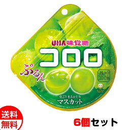 UHA味覚糖 コロロ マスカット味 グミ 48g×6個セット 送料無料 メール便 お菓子 おやつ メール便 卒業 入学 母の日 プレゼント